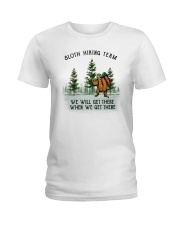 Sloth Hiking Team Ladies T-Shirt thumbnail