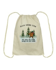 Sloth Hiking Team Drawstring Bag thumbnail