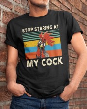 Stop Staring At My Cock Classic T-Shirt apparel-classic-tshirt-lifestyle-26