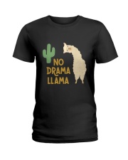 No Drama Llama Ladies T-Shirt thumbnail