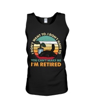 You Can't Make me I'm Retired Unisex Tank thumbnail