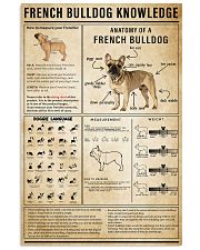 French Bulldog Knowledge 11x17 Poster front