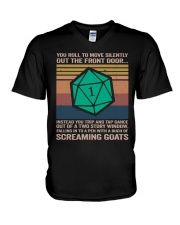 You Roll To Move Silently V-Neck T-Shirt thumbnail