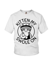 Kitten My Swole On Youth T-Shirt thumbnail
