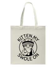 Kitten My Swole On Tote Bag thumbnail