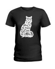 Being A Cat Mom Ladies T-Shirt thumbnail