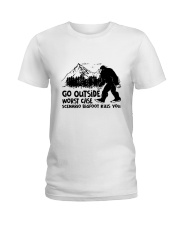 Go Outside Ladies T-Shirt thumbnail