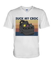 Suck My Croc V-Neck T-Shirt thumbnail