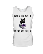 Cats And Skulls Unisex Tank thumbnail