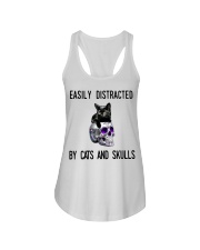 Cats And Skulls Ladies Flowy Tank thumbnail