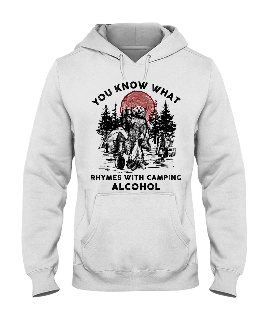 Rhymes With Camping Alcohol Hooded Sweatshirt