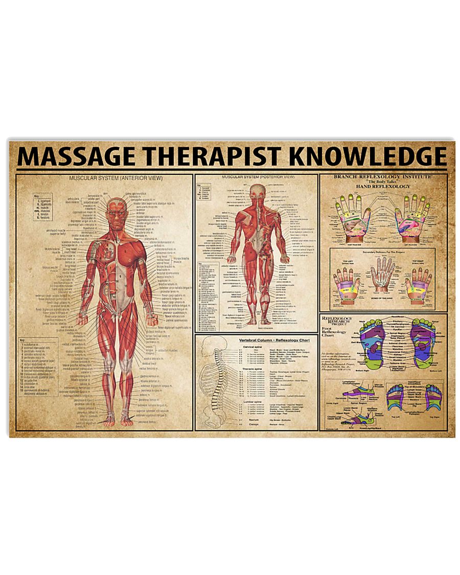 Massage Therapist Knowledge 17x11 Poster