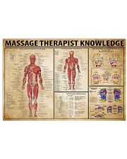 Massage Therapist Knowledge 17x11 Poster front