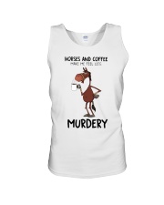 Horses And Coffee Unisex Tank thumbnail