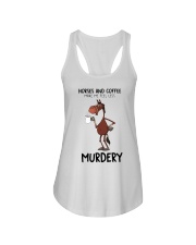 Horses And Coffee Ladies Flowy Tank thumbnail