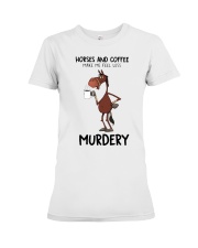 Horses And Coffee Premium Fit Ladies Tee thumbnail