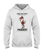 Horses And Coffee Hooded Sweatshirt thumbnail