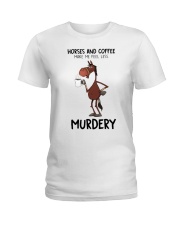 Horses And Coffee Ladies T-Shirt thumbnail