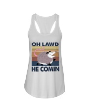 Oh Lawd He Comin Ladies Flowy Tank thumbnail