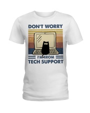 I'm From Tech Support Ladies T-Shirt thumbnail
