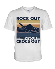 Rock Out With You Crocs Out V-Neck T-Shirt thumbnail