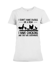 I Have Chickens Premium Fit Ladies Tee thumbnail