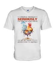 People Should Seriously V-Neck T-Shirt thumbnail