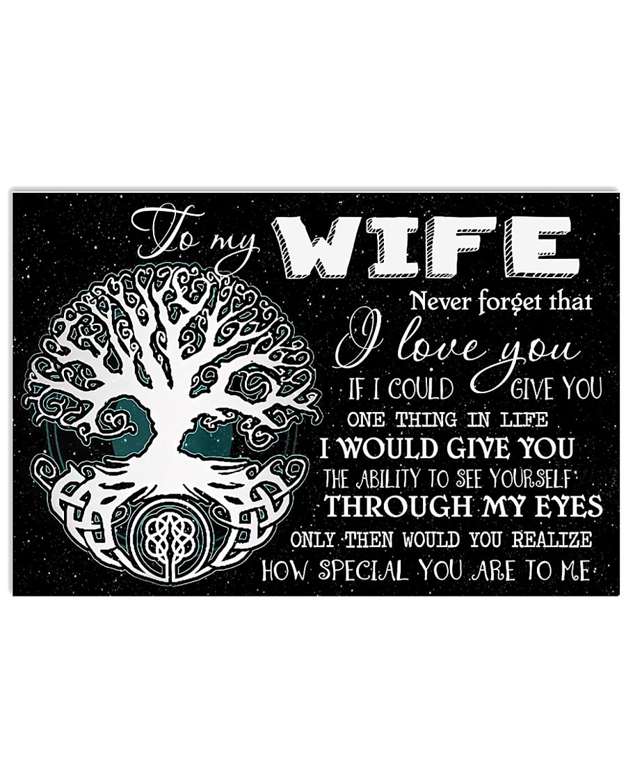 To My Wife 17x11 Poster