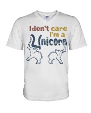 I Dont Care V-Neck T-Shirt thumbnail
