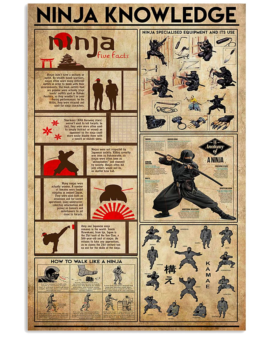 Ninja Knowledge 11x17 Poster