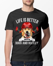 Dogs And Hockey Classic T-Shirt lifestyle-mens-crewneck-front-13
