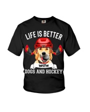 Dogs And Hockey Youth T-Shirt thumbnail