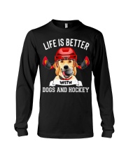 Dogs And Hockey Long Sleeve Tee thumbnail