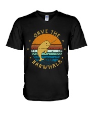 Save The Narwhals V-Neck T-Shirt thumbnail