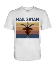 Hail Satan V-Neck T-Shirt thumbnail