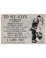 To My Wife 17x11 Poster front
