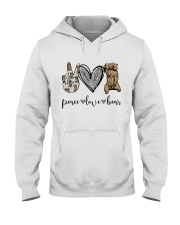 Peace Love Beer Hooded Sweatshirt thumbnail