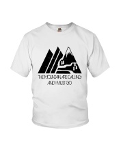 The Mountains Are Calling Youth T-Shirt thumbnail