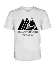 The Mountains Are Calling V-Neck T-Shirt thumbnail