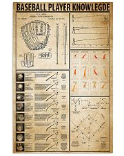 Baseball Player Knowledge 11x17 Poster front