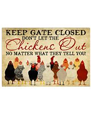 Keep Gate Closed 17x11 Poster front