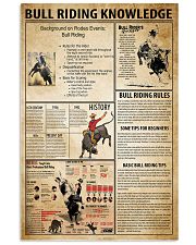 Bull Riding Knowledge 11x17 Poster front