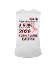 Never Underestimate A Nurse Sleeveless Tee thumbnail