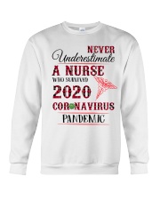 Never Underestimate A Nurse Crewneck Sweatshirt thumbnail