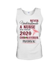 Never Underestimate A Nurse Unisex Tank thumbnail