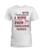 Never Underestimate A Nurse Ladies T-Shirt thumbnail