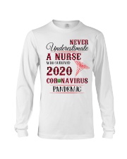 Never Underestimate A Nurse Long Sleeve Tee thumbnail