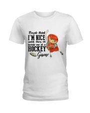 Hockey Game Ladies T-Shirt thumbnail