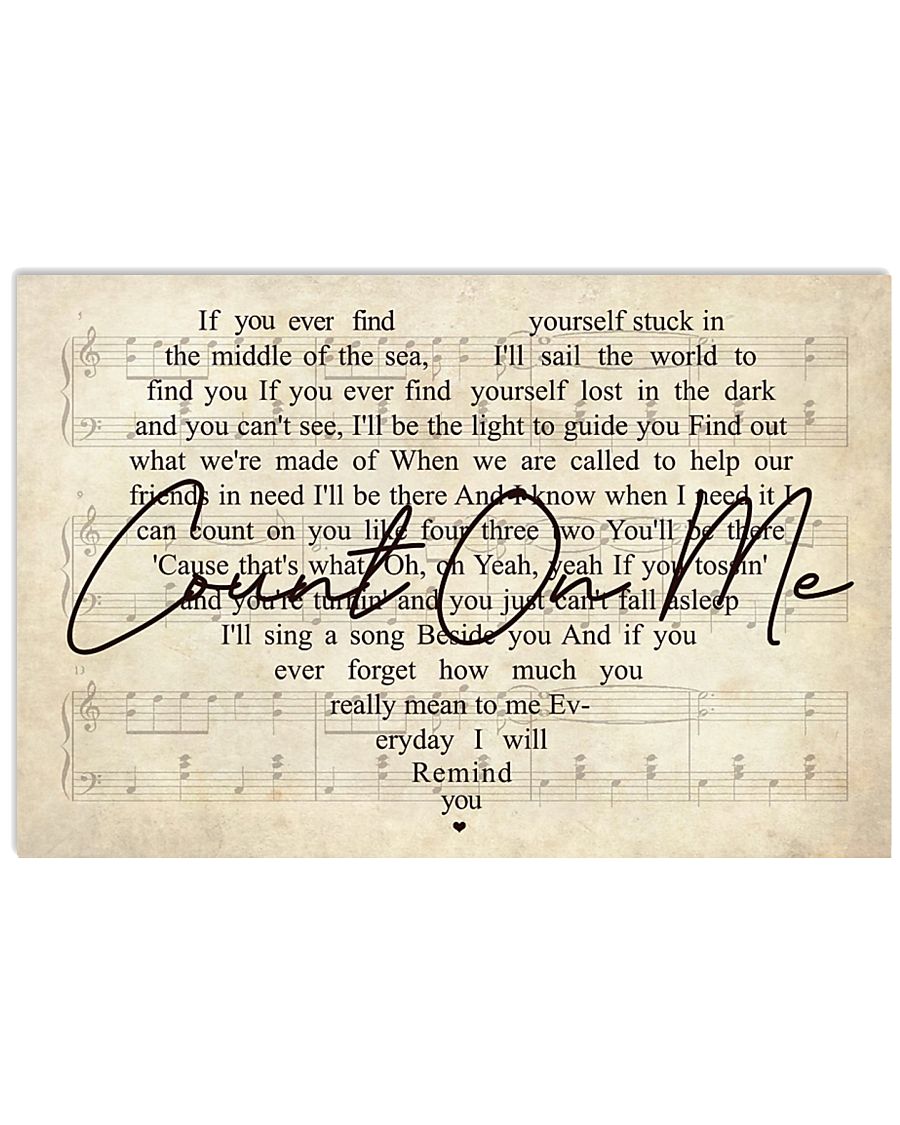 Count On Me 17x11 Poster