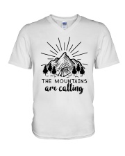 The Mountains Are Calling V-Neck T-Shirt thumbnail